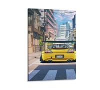 GJrjdb JDM Japanese Car Posters Canvas Art Wall House Decor Bedroom Office Posters Prints Wall Art Paitings Rustic Home Decorate for Living Room 08x12inch(20x30cm)