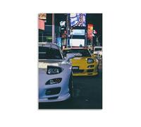 GJrjdb JDM Japanese Car Posters Canvas Art Wall House Decor Bedroom Office Posters Prints Wall Art Paitings Rustic Home Decorate for Living Room 20x30inch(50x75cm)