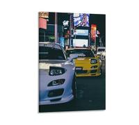 GJrjdb JDM Japanese Car Posters Canvas Art Wall House Decor Bedroom Office Posters Prints Wall Art Paitings Rustic Home Decorate for Living Room 08x12inch(20x30cm)