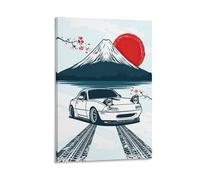 GJrjdb JDM Japanese Car Posters Canvas Art Wall House Decor Bedroom Office Posters Prints Wall Art Paitings Rustic Home Decorate for Living Room 12x18inch(30x45cm)