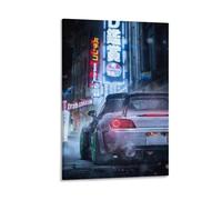 GJrjdb JDM Japanese Car Posters Canvas Art Wall House Decor Bedroom Office Posters Prints Wall Art Paitings Rustic Home Decorate for Living Room 08x12inch(20x30cm)