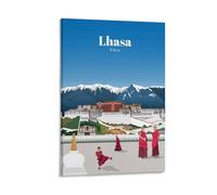 GJrjdb Vintage Travel Tibet Tibet Posters 08x12inch(20x30cm)