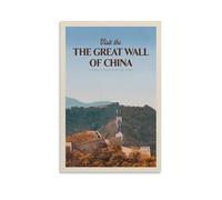GJrjdb Vitger Travel The Great Wall of China Posters Canvas Art Wall House Decor Bedroom Office Posters Prints Wall Art Paitings Rustic Home Decorate for Living Room 08x12inch(20x30cm)