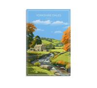 GJrjdb Vitger Travel Yorkshire Dales Posters Canvas Art Wall House Decor Bedroom Office Posters Prints Wall Art Paitings Rustic Home Decorate for Living Room 20x30inch(50x75cm)