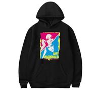GJRJS Amy Macdonald Hoodie,Fashion Casual Comfort Novelty Printed Sweatshirt,Black,L