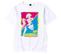 GJRJS Amy Macdonald T-Shirt, Crewneck Printing Men/Women Fashion Short Sleeve,White,XXL