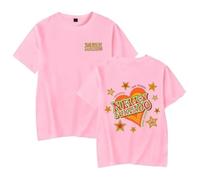 GJRJS Nelly Furtado 2025 T-Shirt, Crewneck Printing Men/Women Fashion Short Sleeve,Pink,XL