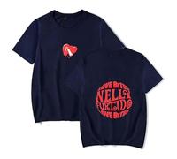 GJRJS Nelly Furtado Love Bites 2025 T-Shirt, Crewneck Printing Men/Women Fashion Short Sleeve,Blue,XXS