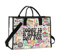 GJTIM Gambler Gift Handbag Casino Gambling Gift Today Is A Great Day for Canvas Tote Bag for Game Lover, Forbin Lt, Multifunctional