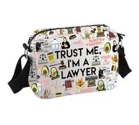 GJTIM Lawyer Gift Law Grad Gift Attorney Paralegal Law Prosecutor Jurist Present Trust Me I'M A Lawyer Crossbody Bag, Lawyer Hkb