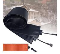 GJUANN Winter Roofs Rain Barrel Heated Pad - Outdoor Flexible PVC Snow Melting Mat with Maximum 45°C Heating, Instant Heat Upon Powering On, Connectable In Series, 12 cm Wide 75cm/2.46ft