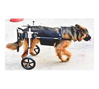 GJUOFFKO Adjustable dog wheelchair, foldable hind leg dog wheelchair, helps large/small pets with hind limb paralysis regain mobility