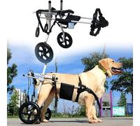 GJUOFFKO Dog pet wheelchair, dog wheelchair for hind leg rehabilitation, adjustable stroller pet/cat dog wheelchair, easy to assemble dog pet stroller