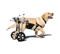 GJUOFFKO Dog wheelchair is suitable for pets with hind leg injuries rehabilitation training, walking wheels help them stand up and straps