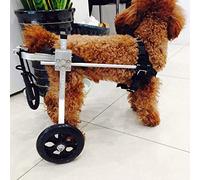 GJUOFFKO Dog wheelchair is suitable for pets with hind leg injuries rehabilitation training, walking wheels help them stand up and straps