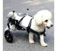 GJUOFFKO Dog wheelchair, pet wheelchair for large/medium/small dogs, dog walker hind leg rehabilitation device, pet cat and dog hind leg stroller