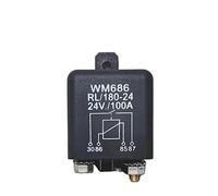 GJZIFGFWQ 1Pcs High Power Motor Truck DC 12 Volt Relay Continuous Type Starting 12v 100A 4 Pin Car 24V 200A(200A 12V)