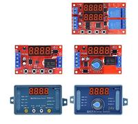 GJZIFGFWQ DC 5V 12V 24V 10A Adjustable Time Delay Relay Module 32 Modes LED Digital Timming Trigger Timer Control Switch Pulse Cycle 1Pcs(24v With Case)