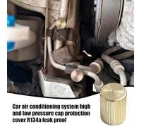 gjzje AC Valve Cap - Leakproof Dustproof Copper | Air Conditioner Cover Cap - for Automotive HVAC Air Conditioner Radiator Line Vent Repair Maintenance Service
