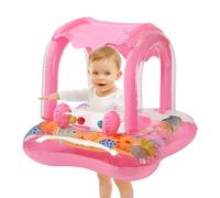 gjzje Baby Float | Toddler Inflatable Swim Seat | Sun Protection Cartoon Baby Float with Canopy for Water Play Beach Lake Pool Vacation Activities
