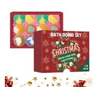 gjzje Bath Balls Set - Bubble Bath Balls Christmas Box,Personal Care Products Moisturizing for Relaxing Bathroom Steamer Spa Salon Hotel Holiday Stocking Stuffers Valentine's Day