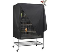 gjzje Bird Cage Cover Black Out, Parrot Cage Night Cover, Protects Pets Privacy, Comfortable, Breathable, 210D Oxford Cloth, Waterproof And Dustproof, Good Night Parrot Birdcages Protector Covers