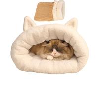 gjzje Cat Nest,Semi-enclosed Washable Kitten Sack - Safe Washable Winter Cat Bed | for Kitten Small Animal Bedroom Balcony Outdoor Four Season