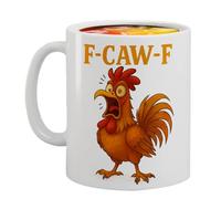 gjzje Ceramic Mug - Ceramic F-CAW-F Drinkware,Ergonomic Handle Rooster Mug Tea Cup - for Milk Latte Juice Soda Beer Wine Kitchen Living Room Office Travel Picnic Birthday Party Coworkers