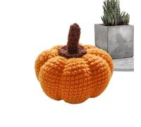 gjzje Crochet Pumpkin | Small Halloween Faux Pumpkins Table Decor - Rustic Farmhouse Decoration for Kitchen Mantel Tier Tray Bookshelf Home Table Centerpiece Display