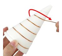 gjzje Gardening Copper Wire Antenna Jig,Electroculture Copper Wire Jig - Reusable Spiral Grounding Rod Mould for Backyard Vegetable Indoor Farm Home