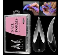 gjzje Gel Nail Tips Forms - 3D Eagle Claw Nail Templates,Handmade Fingernail Extension Mold Accessory for Business Trip Indoor Traveling Home