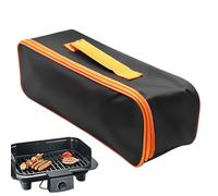 gjzje Grill Tool Bag | BBQ Accessory Holder Pouch - Heavy-Duty Utensil Storage - for Outdoor Backyard Fishing Patio Grilling Barbeque Camping Hiking Picnic