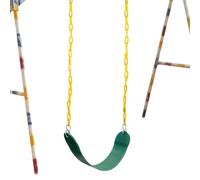 gjzje Kids Swing Seat,Child Swing Seat for Outside - Rust-Resistant Chain Green Color Toy for Backyard Tree Patio Park Indoor Kindergarten