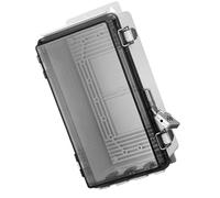 gjzje Outdoor Electrical Box Waterproof | Project Enclosure with Transparent Cover | Dustproof Case with Lock for Electronics Home Power Project Security Outdoor