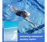 gjzje Period Pads for Swimming | Clear Waterproof Private Patches | Portable Hygienic Sticker Liners for Girls Ladies Women Bathing Daily Activities Spa & Water Sports