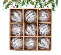 gjzje Shatterproof Christmas Ornaments | Hangable Balls - Seasonal Pendants for Retail Store Window Display Home Apartment Classroom Activity