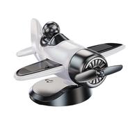 gjzje Solar Airplane Car Dashboard Ornament - Solar Powered Airplane Shaped Car Ornaments | Home Decorations for Travel Men Women Birthday Daily Christmas Private