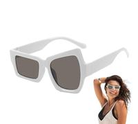 gjzje Sunglasses Fun - Trendy Cycling Sun Glasses - Irregular Sun Glasses, Outdoor Eyebrow Raising Eyewear for Fishing Cycling Driving