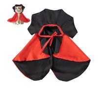 gjzje Vampire Cat Costume - Puppy Halloween Cloak - Witch Vampire Cape Halloween Apparel Pet Costume Clothes Suit for Cosplay Carnival Masquerade
