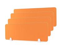 GJZQDKX Acoustic Desk Divider Soundproof Panel 4 Pack Privacy Partition for Open Office Library Study Room Sound Proof Dividers Orange 30x120cm