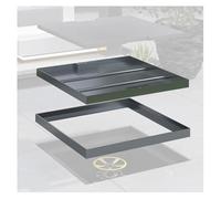 GJZQDKX High-Strength Stainless Steel Manhole Cover - Square Septic Cover (110x55 cm) - Seamless Design for Landscape Architecture - Invisible Lid for Enhanced Aesthetics