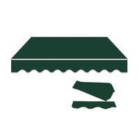 GJZQDKX Manual Retractable Awning Replacement Fabric Outdoor Canopy Cover for Doors & Windows 200cm 250cm 300cm 400cm (Dark Green 12x10ft/365x300cm)
