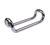 GJZQDKX Modern Commercial Chrome Stainless Steel Barn Glass Door Handle for Sliding Doors Flush Pull Handle with Double Sided Installation Ideal for Office Commercial Center Home and Showe