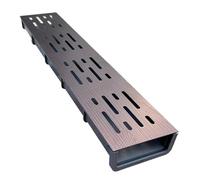 GJZQDKX Outdoor Drainage System Stainless Steel Drain Kit for Patios Decks Gardens Sidewalks Parking 50x5x4cm Gutter Grates Water Management Solution