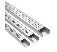 GJZQDKX Outdoor Stainless Steel Drainage Channel Kit 1.5m for Pool Patio Kitchen & Workshop - 10x3cm Wide Drainage System 304 Stainless Steel