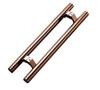 GJZQDKX Rose Gold Thickening Shower Door Handle with Double Curved Utility Push Pull Design Ideal for Garage Wooden and Glass Doors 120cm (47.2in) Size