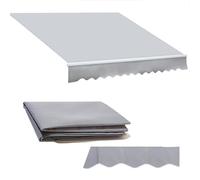 GJZQDKX UV Resistant Patio Awning Replacement Fabric Canopy Cover 100% Waterproof Polyester Sunshade for Outdoor Deck & Yard Shelter Easy Install Sun Protection