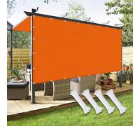 GJZQDKX Waterproof 3.2 x 4m Shade Sail 98% UV Protection Rectangle Sunshade Canopy with Free Rope & Eyelets for Patio Garden Terrace Balcony ge