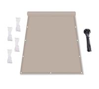 GJZQDKX Waterproof Rectangular Sun Shade Sail - UV Protection for Patio, Available Sizes, Weather-Resistant Canopy, Sun Protection, 1.6x5m, Brown Shade Net