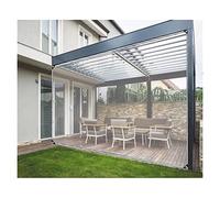 GJZQDKX Waterproof Transparent PVC Outdoor Curtains for Pergolas and Gazebos 0.5mm AntiRust Tarpaulin Side Walls 2x3m Clear WeatherResistant Cover for Gardens and Carports
